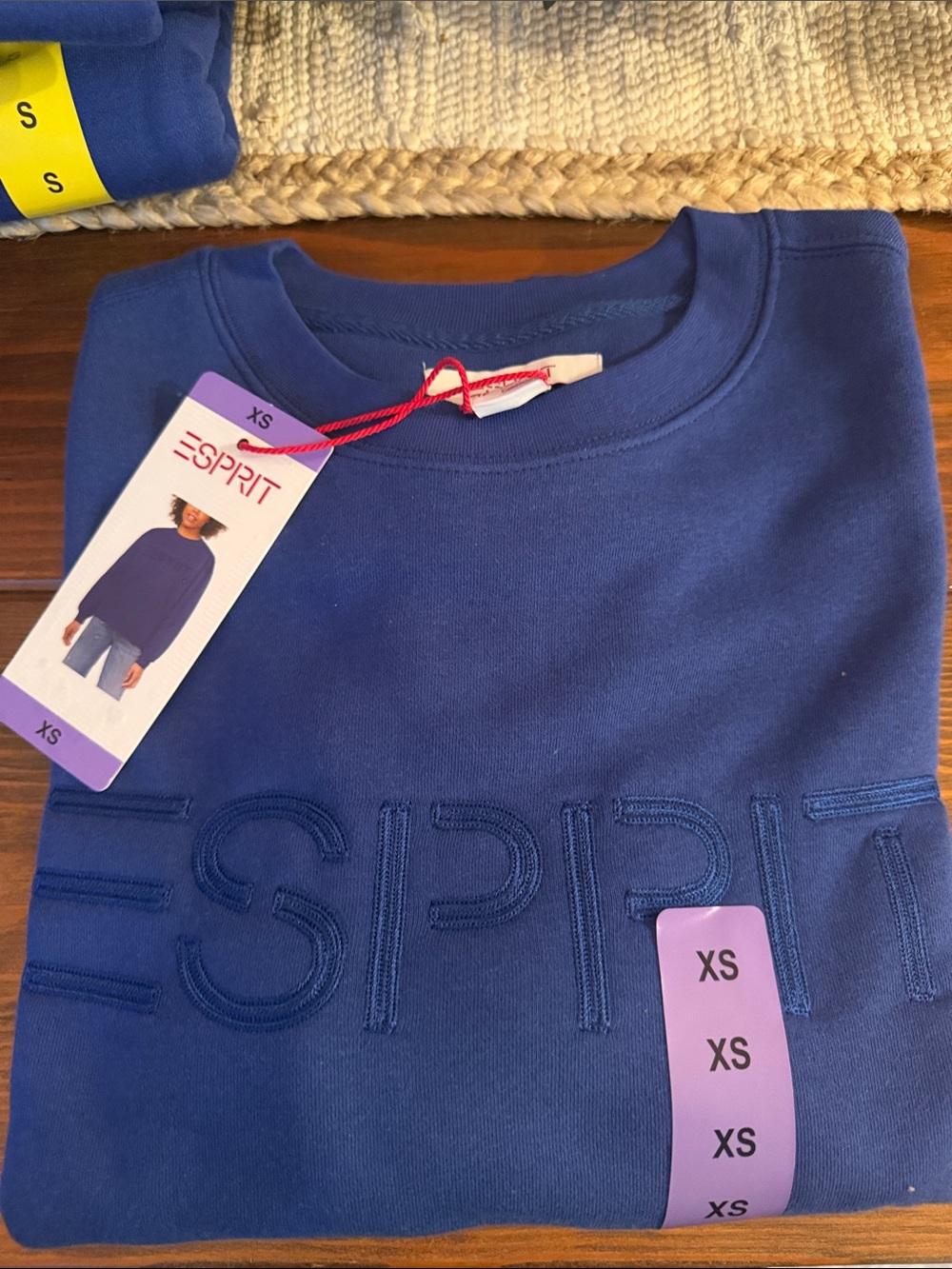 Esprit Royal Blue Embroidered Logo Sweatshirt